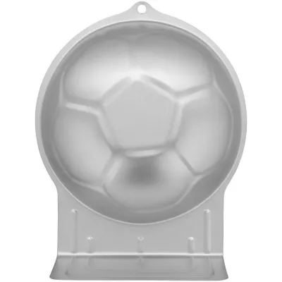 "Molde de Aluminio Wilton para Hornear Balón de Fútbol - Perfecto para Pasteles"