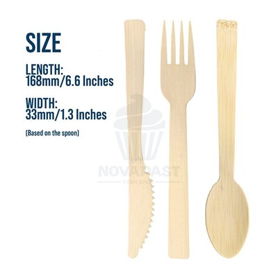 Conjunto de Talheres de Bambu PME - 10 Peças Sustentáveis