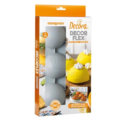 Molde de Silicone Semiesferas 80x40mm - Decoração Fácil