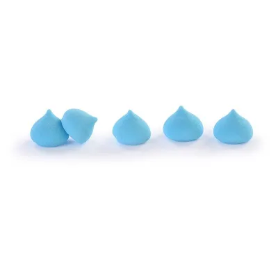 "Kit Modecor de 2kg: Mini Merenguitos Azules de 1,5cm en Cubo"