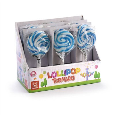 MODECOR Set de 18 Piruletas Azul y Blanca 6 cm - Dulzura única