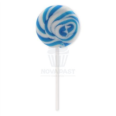 Pirouettes bleues et blanches 6 cm - Set de 18 pièces