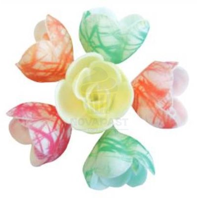 Flores de Oblea Iris 40mm - Set de 72 para Decoração