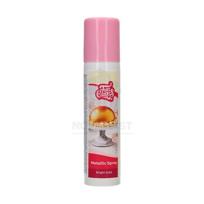 Spray Or Métallique Brillant 100ml - FunCakes