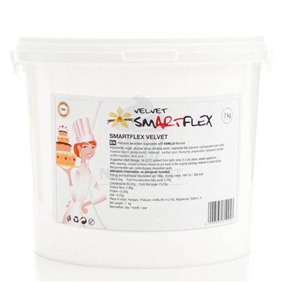 White Vanilla Smartflex Fondant 7kg: Perfect for Cakes