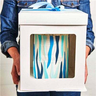 Caja Alta FunCakes con Ventana 40x40x45,4 cm Blanca