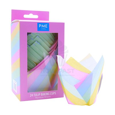 Moules Tulipe Arc-en-ciel - Set de 24 Multicolores PME