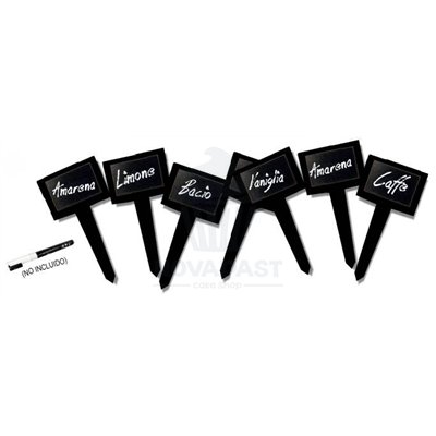 Portaprecios en Plexiglass Noir 19x9 - Set de 10