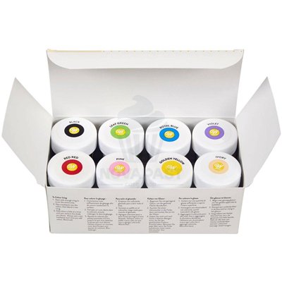 WILTON Box of 8 Assorted Colorants 28g - Vibrant Colors