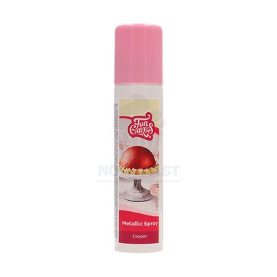 "Spray Comestible Metálico Cobre FunCakes 100ml - Dulzura Brillante"