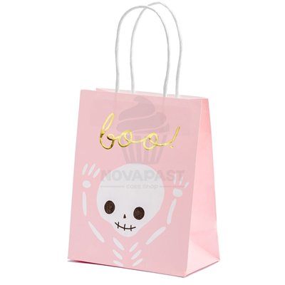 Bolsas cadeau roses "Boo" - Set de 6 pour fêtes