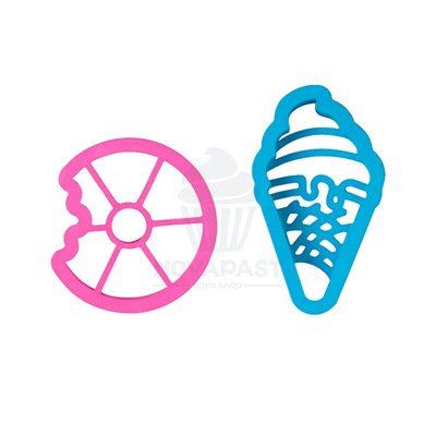 Cortadores Divertidos: Rosquilla e Cone de Sorvete