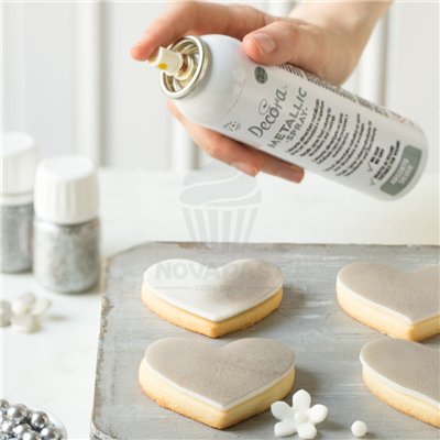 Spray Métallique Argent 150ml - Éclat Sans E171