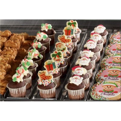 Decoración navideña: Set de 12 toppers de azúcar Modecor