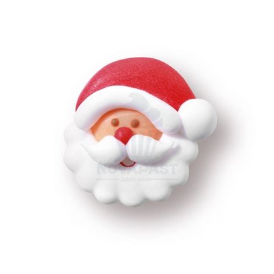 MODECOR Set 120 Santa Claus Sugar Faces 2.5 cm - Sweet Christmas