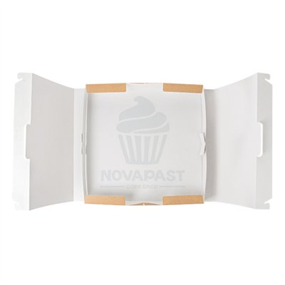Boîte Kraft avec Anse 32x32x3,8 cm - Élégance et Praticité