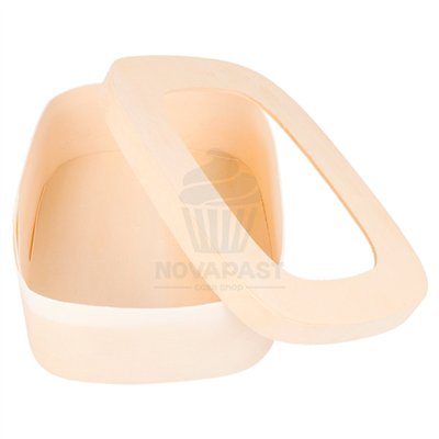 Tabuleiro de Madeira Natural para Macarons 18x13cm