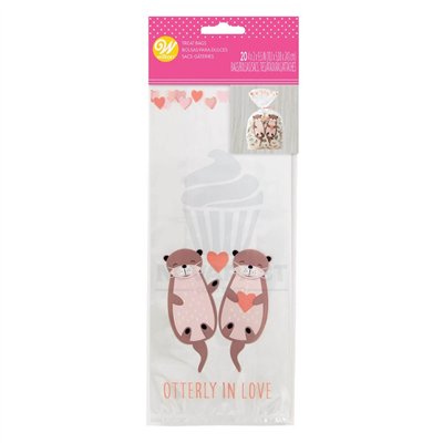 Bolsas Wilton Amor Animais 10x5cm - Conjunto 20 Peças