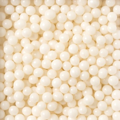 "Mini Perlas Blancas Brillantes DECORA BOTE - 100 GRM, 2MM para Repostería"