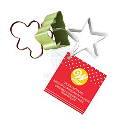 "Set de 3 Cortadores Wilton para Galletas Decorativas - Diseño Árbol"