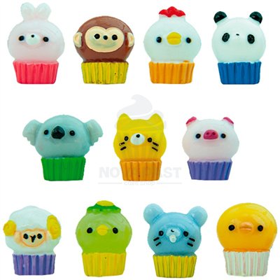 Figurines de Noël 2D 30mm pour Roscón et Cupcakes