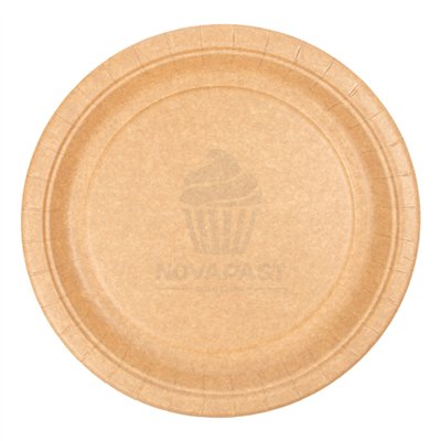Pratos de Papel Kraft 22cm - Resistentes e Sustentáveis