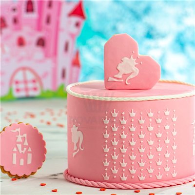 "Cortador de Plástico Corazón Geométrico Rojo - Decora tus Pasteles"