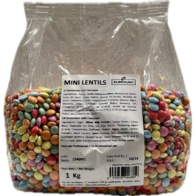 Mini Lentilles Chocolatées Eurocao - 1kg de Délices