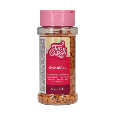 Decora with FunCakes Sprinkles Gold Stars 60g