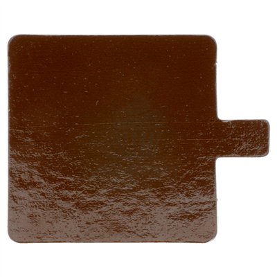 Supports Carrés Marron 8x8 cm - Élégance pour vos Délices