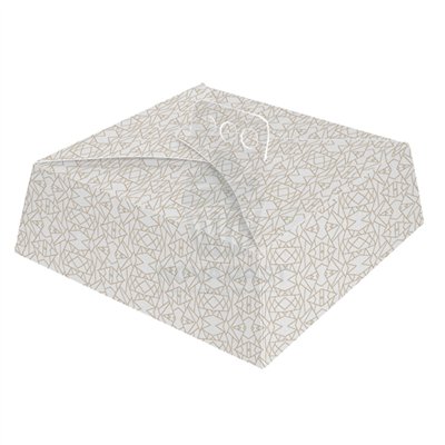 Caixa Ondulada para Bolos 30x30x10 cm - Elegância e Proteção