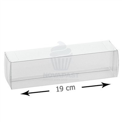 Estuche Transparente para Macarons 19x5x5 cm - Elegância e Proteção