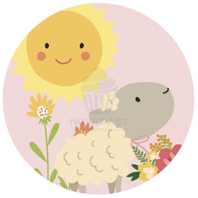 Pre-cut sheet for Easter cookies 6 cm (12 pcs)