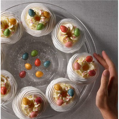 Œufs 3D en chocolat blanc - Set de 96 pièces