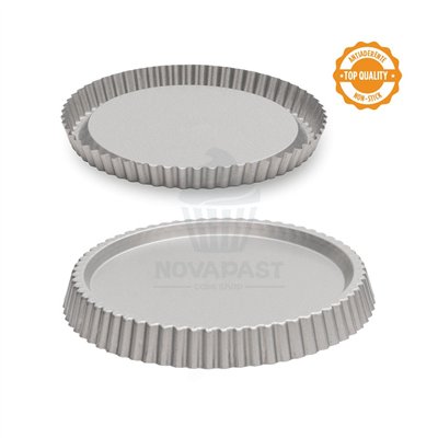 Molde Redondo Rizado 24x3cm para Tartas de Frutas