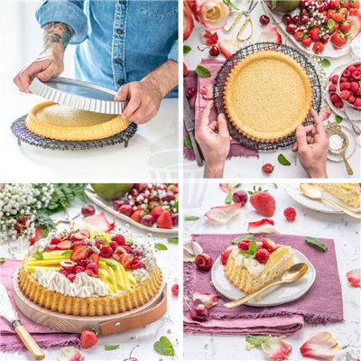 Moule Rond Décoratif 28cm pour Tartes aux Fruits