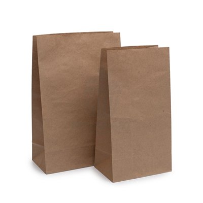 Kraft bags 34x18x10cm: Set of 100 for baking