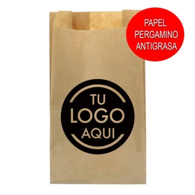 GREASE-PROOF PAPER BAGS BOX OF 1,000 UNITS