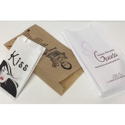 GREASE-PROOF PAPER BAGS BOX OF 1,000 UNITS