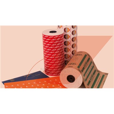 Bobines de papier personnalisées avec fond unique