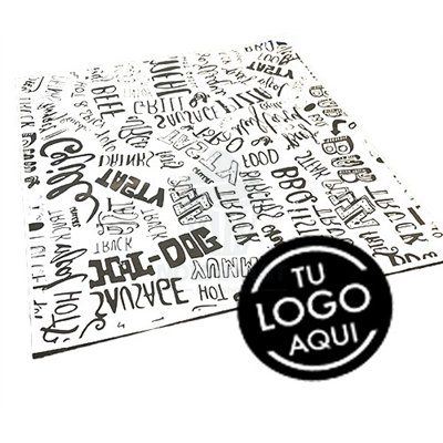 "Personaliza tu Comida Rápida con Papel Take Away - Caja de 1000 Und"