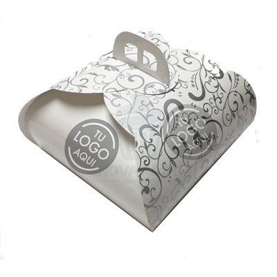 Boîte à gâteau papillon personnalisée avec logo