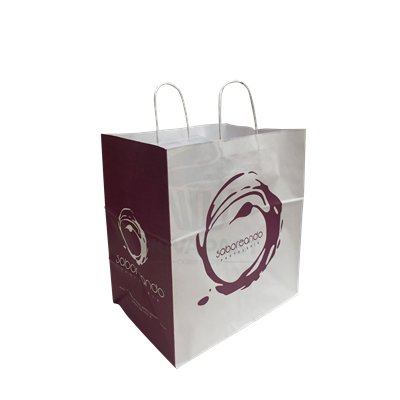 Bolsas Papel Asa Rizada Saky: Fundo Largo e Especial