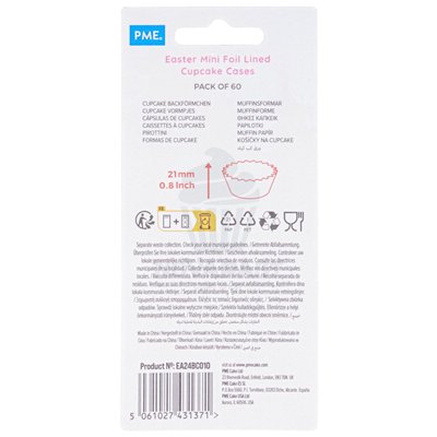 "Set PME de 60 Mini Cápsulas Easter Forrada Alum - Pastelería"