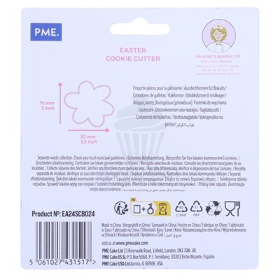 Cortador de Biscoitos PME Margarida Rosa Metal