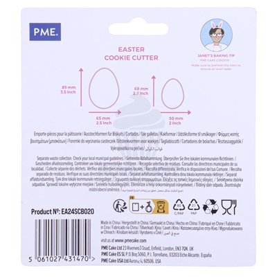 PME SET OF 2 EGG COOKIE CUTTERS: Create magic