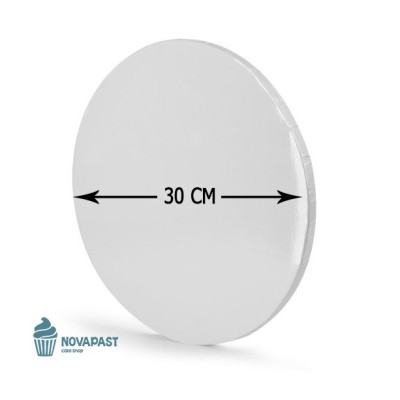 "Base Gruesa para Tarta MODECOR de 1,2 cm y 30 cm - Color Blanco"