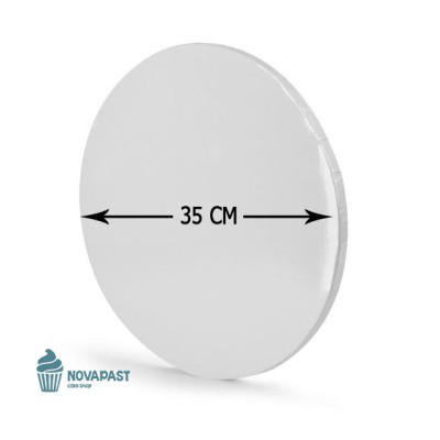 "Base Gruesa para Tarta MODECOR de 1,2 cm y 35 cm - Color Blanco"