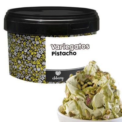 "Pasta Veteada Pistacho Plus EBBANY CUBO - Deliciosa y Versátil, 1 KG"