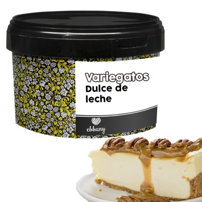 "EBBANY Cubo 1,4 KG: Pasta Veteada con Dulce de Leche Exquisito"